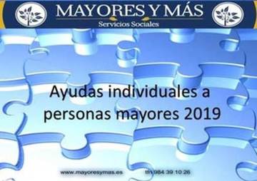 Ayudas individuales a personas mayores 2019